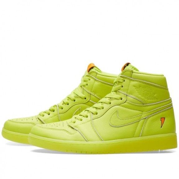 Кросівки JORDAN 1 RETRO GATORADE CYBER YELLOW AJ5997-345 фото