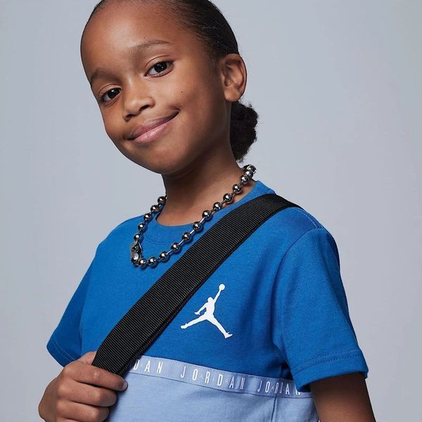 Костюм спортивний дитячий Air Jordan Jumpman Blocked Taping Jr Blue/Light Blue 85D001-U1R фото