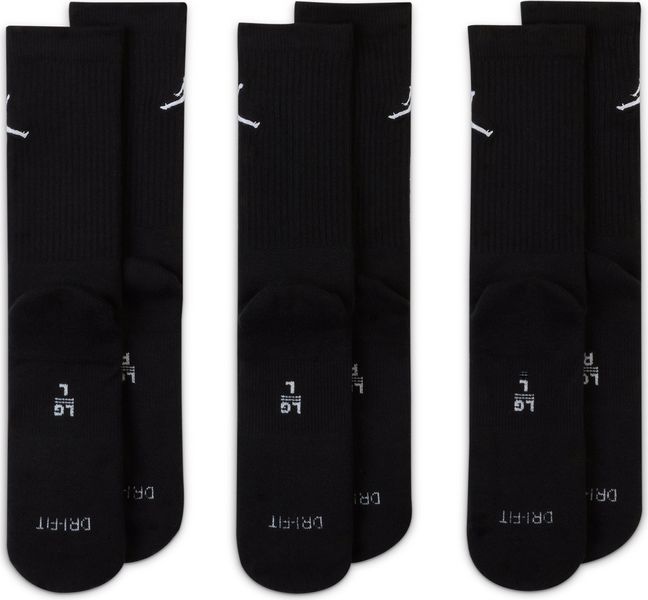 Шкарпетки Jordan Jumpman 3-Pack Crew Socks (SX5545-013(DX9632-010)) SX5545-013(DX9632-010) фото