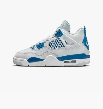 Кросівки Jordan 4 Retro Military Blue (2024) (GS) HF4281-141 фото