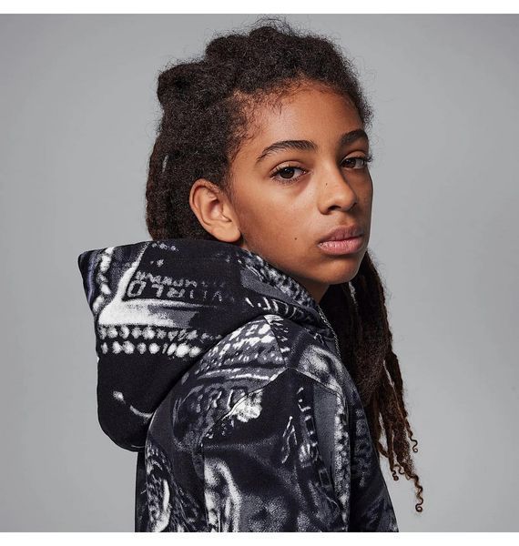 Спортивний костюм дитячий Jordan Big Kids Mj Mvp Fleece Aop Pull Black/Violet (95D604-G0T__95D605G0T) 95D604-G0T__95D605G0T фото
