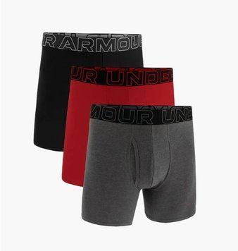 Труси-боксерки чоловічі Under Armour Ua Performance Cotton - Solid 6 3Pk (1383889-025) 1383889-025 фото