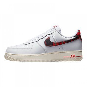 Кросівки Nike Air Force 1 Low '07 LV8 Tartan Plaid White University Red DV0789-100 фото