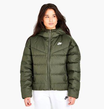 Куртка жіноча Nike Sportswear Storm-Fit Windrunner Down Hooded Jacket Green DQ5903-222 фото