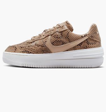 Кросівки Nike Air Force 1 PLT.AF.ORM Brown Snakeskin Print (W) FJ4965-200 фото