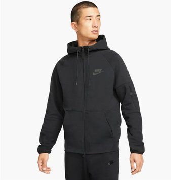 Кофта чоловіча Nike Sportswear Hoodie Full-Zip Black (DD5284-010) DD5284-010 фото